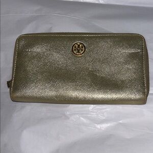 Tory Burch Metallic Gold Wallet